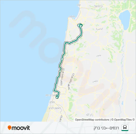 Автобус 957 - בהזמנה מראש: карта маршрута