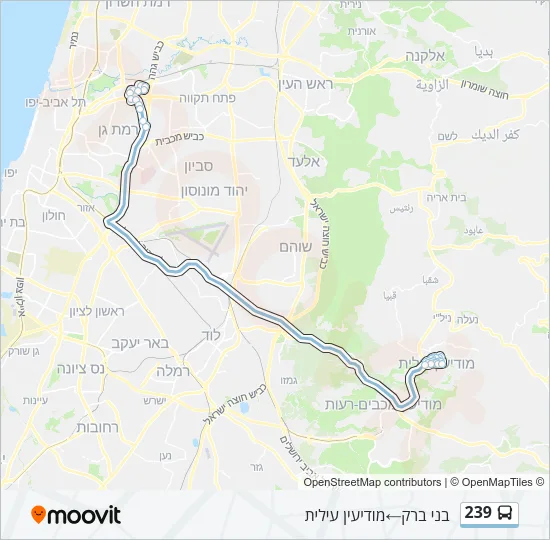 239 Bus Line Map