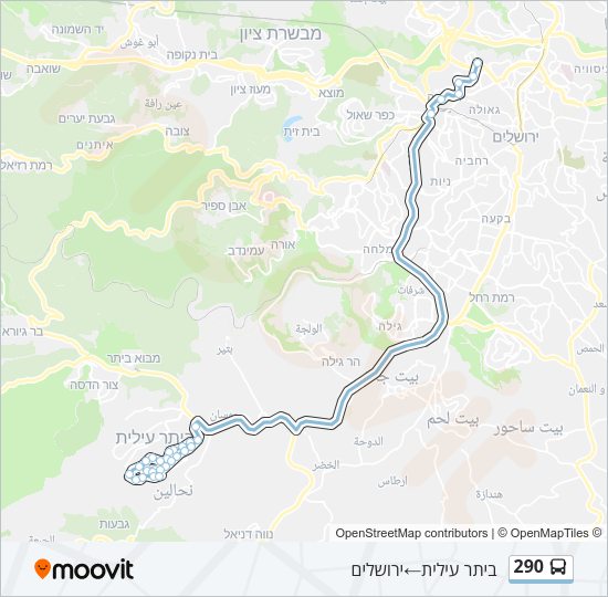 290 Bus Line Map