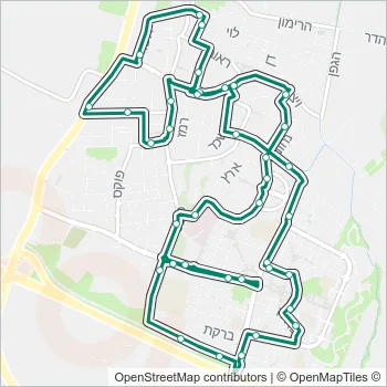 1 Bus Line Map