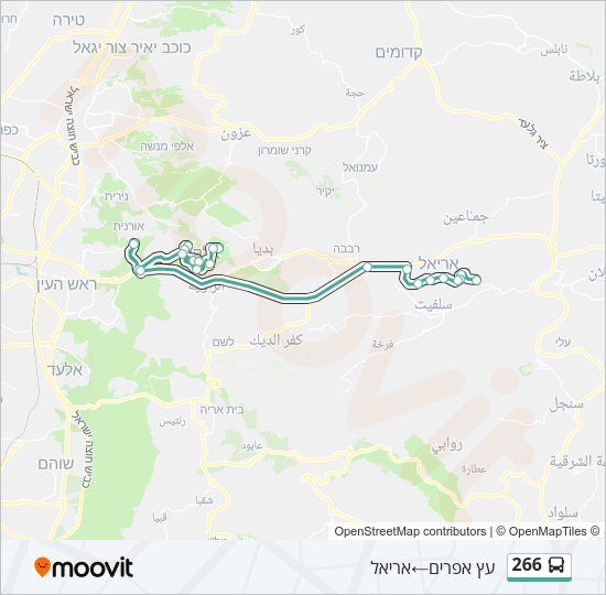 Автобус 266: карта маршрута