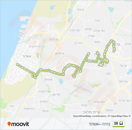 38 Bus Line Map