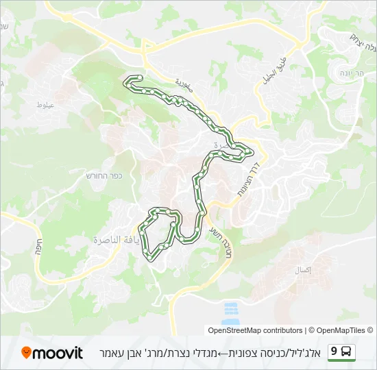 9 Bus Line Map