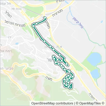 70 Bus Line Map