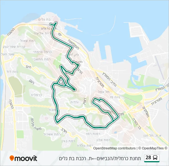 28 Bus Line Map