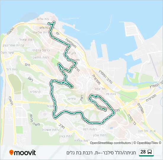 28 Bus Line Map