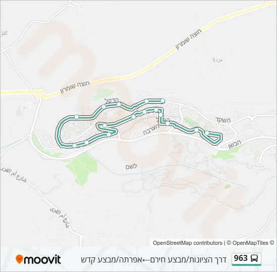 963 Bus Line Map