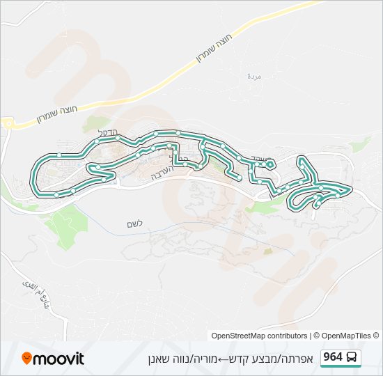 964 Bus Line Map