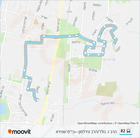 82 Bus Line Map