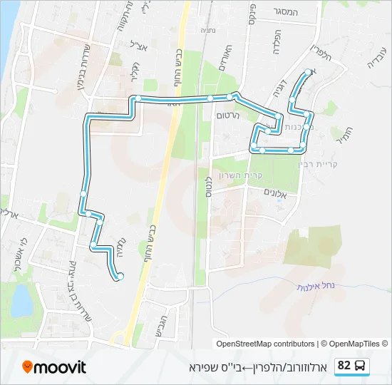 82 Bus Line Map