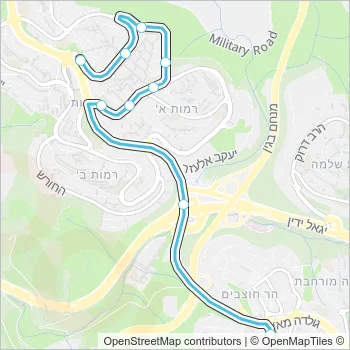 757 Bus Line Map