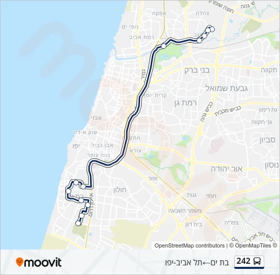242 Bus Line Map