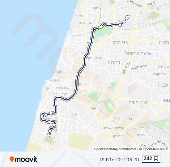 242 Bus Line Map
