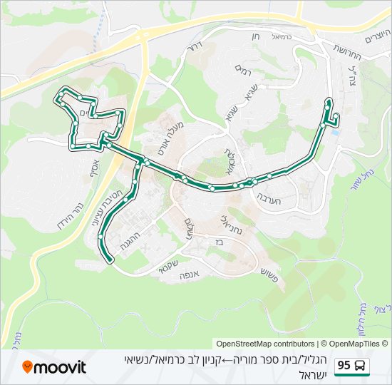 95 Bus Line Map
