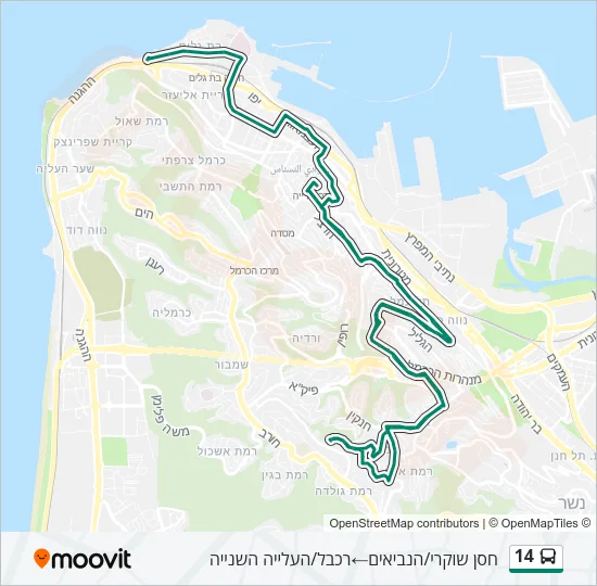 14 Bus Line Map