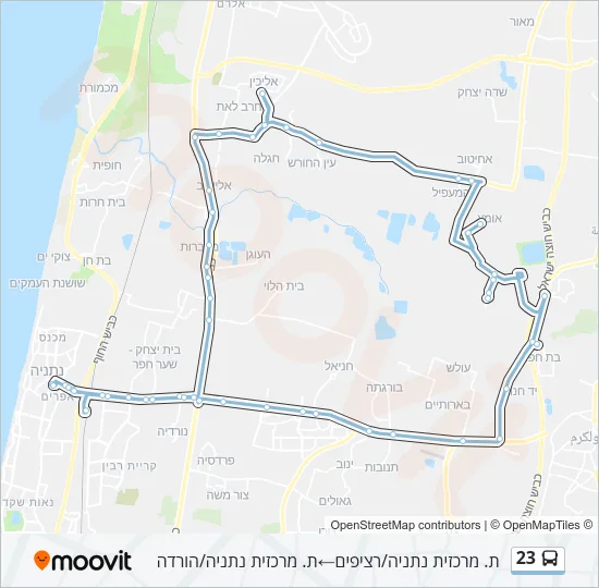 23 Bus Line Map