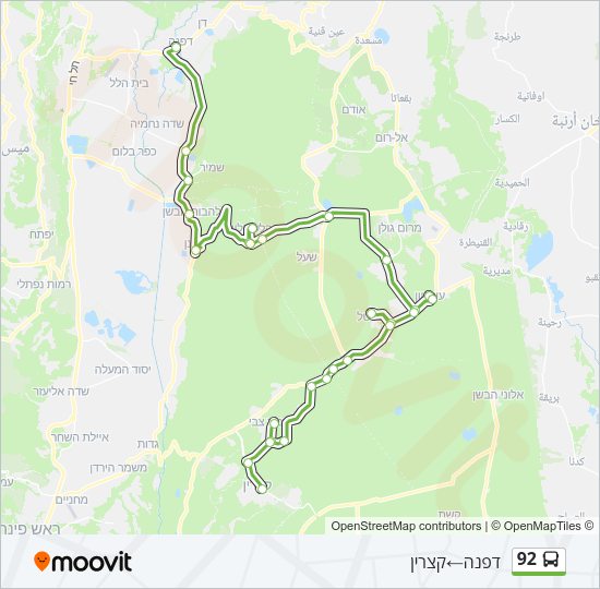 92 Bus Line Map