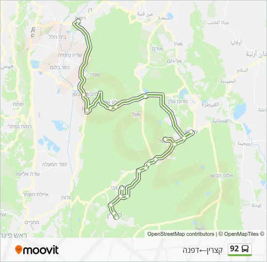 92 Bus Line Map