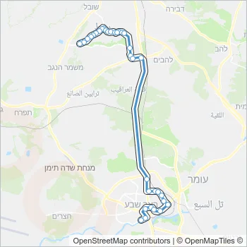 455 Bus Line Map