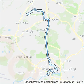 455 Bus Line Map
