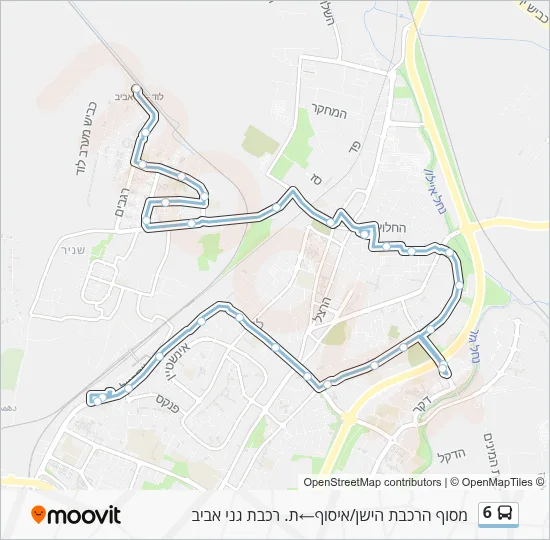 6 Bus Line Map