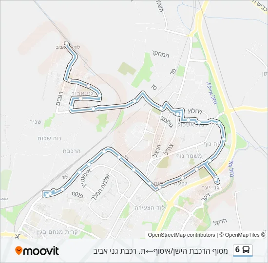 6 Bus Line Map