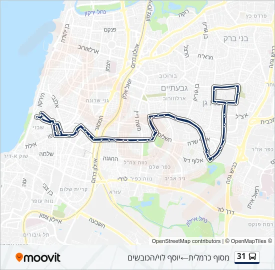 31 Bus Line Map