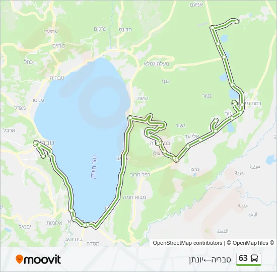 63 Bus Line Map