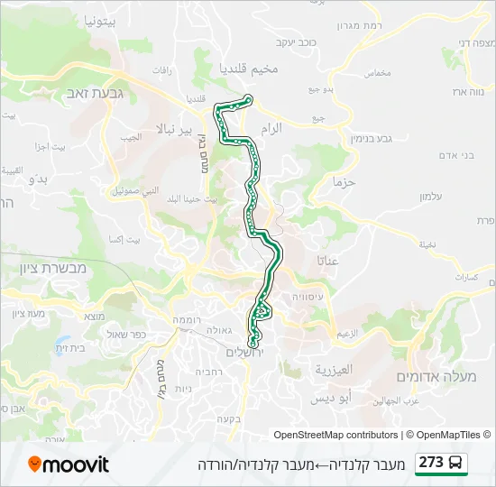 273 Bus Line Map