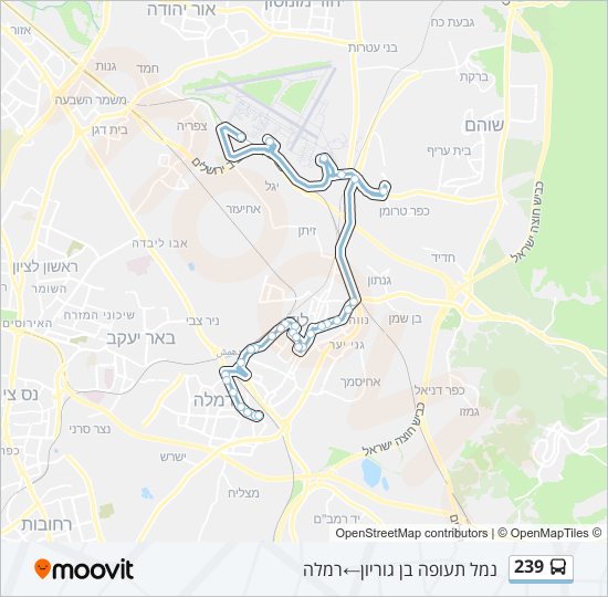 239 bus Line Map