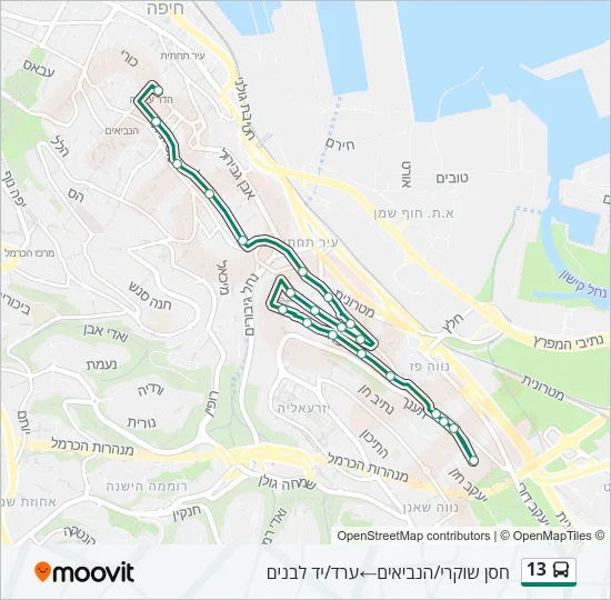 13 Bus Line Map