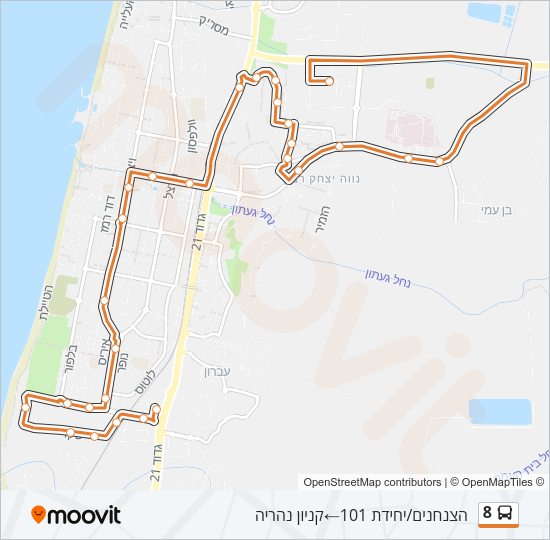 8 Bus Line Map