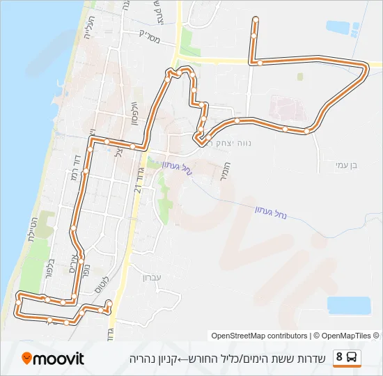 8 Bus Line Map