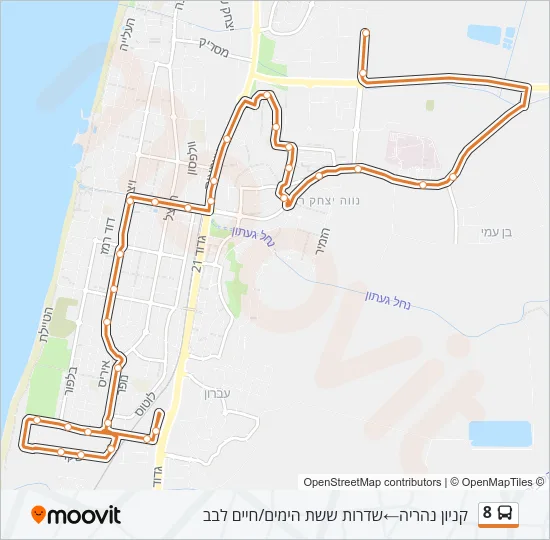 8 Bus Line Map