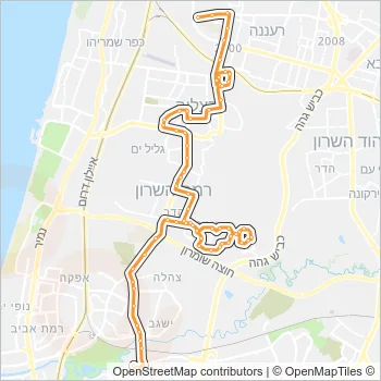 525 Bus Line Map