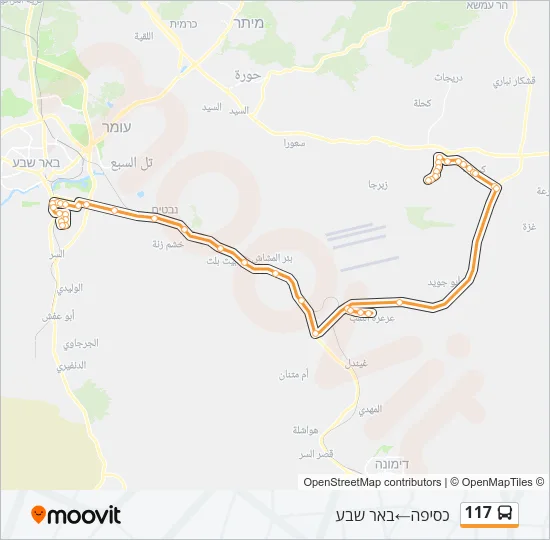 117 Bus Line Map
