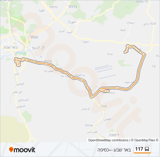 117 Bus Line Map