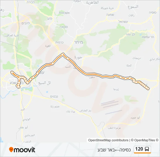 120 Bus Line Map