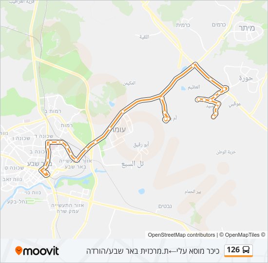 126 Bus Line Map