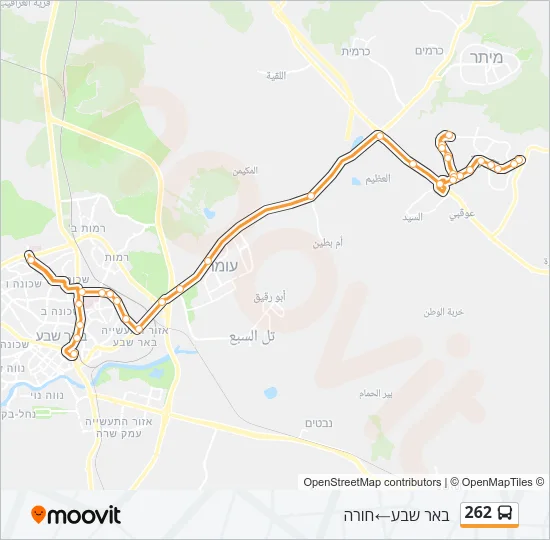 262 Bus Line Map