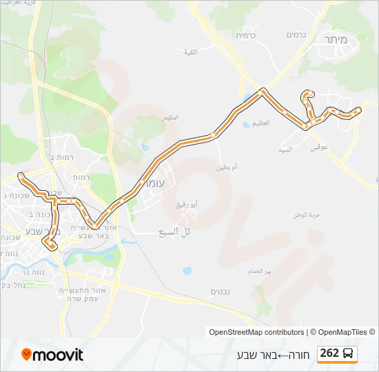 262 Bus Line Map