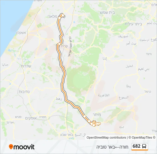 682 Bus Line Map