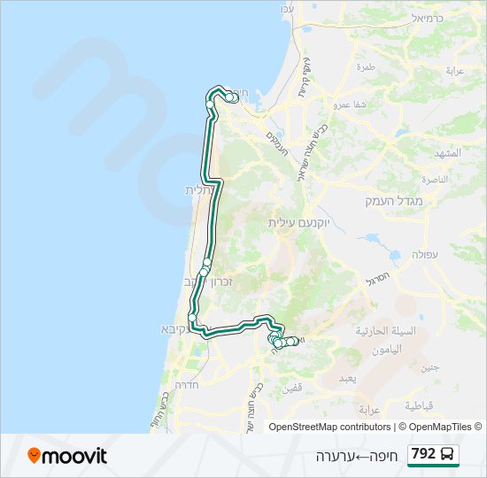 792 Bus Line Map