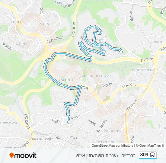 803 Bus Line Map