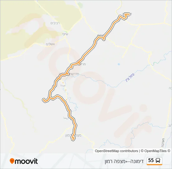 55 Bus Line Map