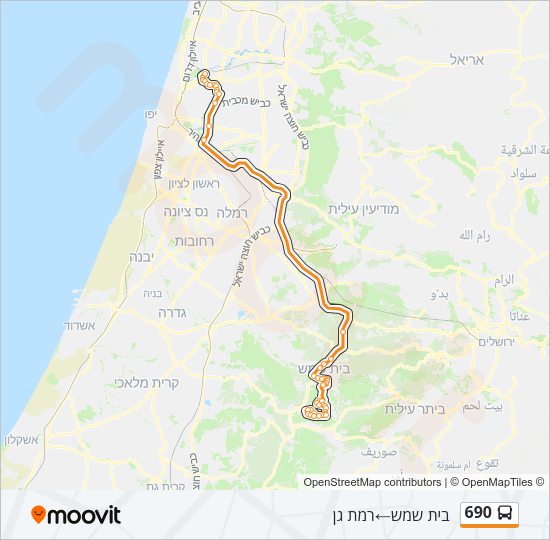 690 Bus Line Map