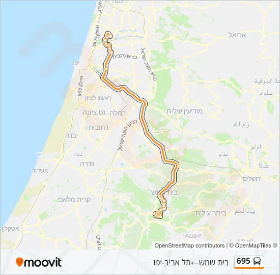 695 Bus Line Map