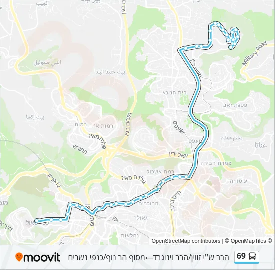69 Bus Line Map