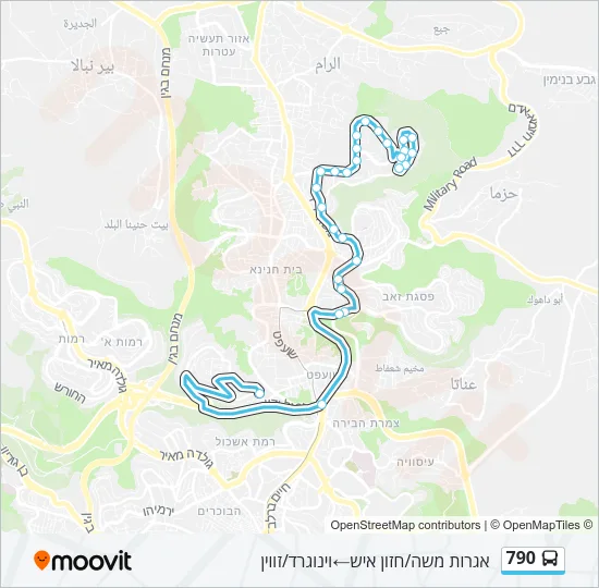 790 Bus Line Map