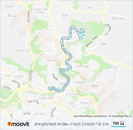 790 bus Line Map